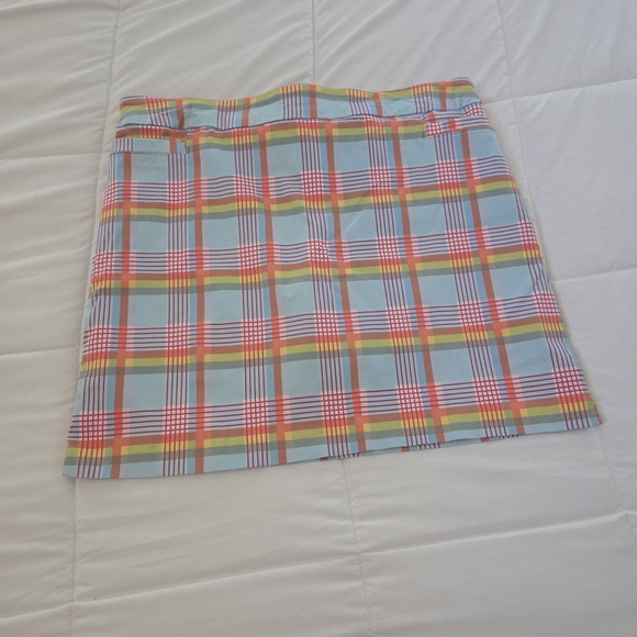 Real Size Colorful Plaid Women's Skort - Picture 1 of 5